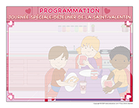 Programmation-Journée spéciale-Déjeuner de la Saint-Valentin