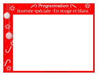 Programmation-Journée spéciale-En rouge et blanc Programmation-Journée spéciale-En rouge et blanc