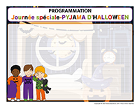 Programmation-Journée spéciale-Pyjama d’Halloween
