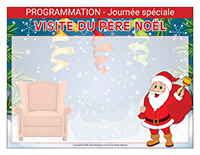 Programmation-Journée spéciale-Visite du pèr Noël-2021