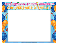 Programmation-Journée thématique-Anniversaire d'enfant