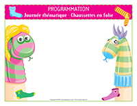 Programmation-Journée thématique-Chaussettes en folie Programmation-Journée thématique-Chaussettes en folie
