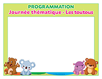 Programmation-Journée thématique-Les toutous Programmation-Journée thématique-Les toutous