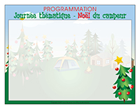 Programmation-Journée thématique-Noël du campeur Programmation-Journée thématique-Noël du campeur