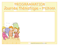 Programmation-Journée thématique-Pyjama