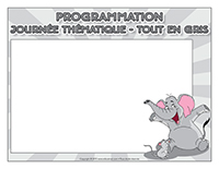 Programmation-Journée thématique-Tout en gris Programmation-Journée thématique-Tout en gris