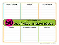 Programmation interactive-50 journees thematiques
