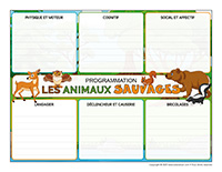 Programmation interactive-Animaux sauvages