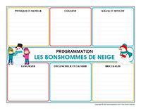 Programmation interactive-Bonshommes de neige