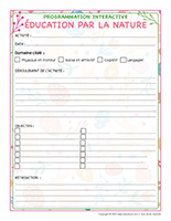 Programmation interactive-Education par la nature-Paques