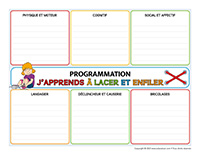 Programmation interactive-J’apprends à lacer et enfiler