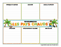 Programmation interactive-Pays chauds
