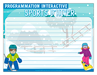 Programmation interactive-Sports d’hiver