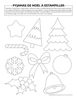 Pyjamas de Noël à estampiller