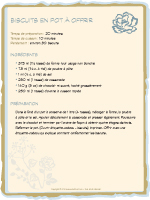 Recette - biscuit en pot à offrir