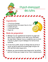 Recette-Punch énergisant des lutins