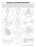 Activité de printemps: coloriage d'une fleur –