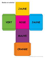 Rouler et colorier-2 dés-Étapes habillement du printemps Rouler et colorier-2 dés-Étapes habillement du printemps
