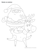 Rouler et colorier-3D-Noël