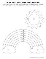 Rouler et colorier-Arcs-en-ciel