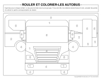 Rouler et colorier-Autobus