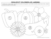 Rouler et colorier-Jardins