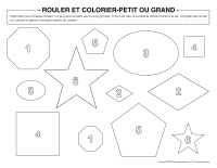Rouler et colorier-Petit ou grand