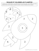 Rouler et colorier-Planètes