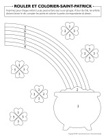 Rouler et colorier-Saint-Patrick