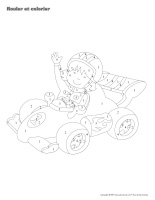 Coloriage Voiture Avec Enfant Au Volant Maternelle Dessin Enfants