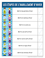 Routine habillement pour l'hiver