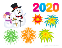 Scène du Nouvel An 2020