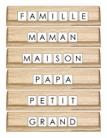 Scrabble re&#769;inventé-Famille