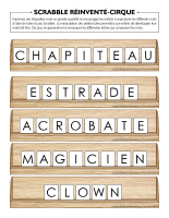 Scrabble réinventé-Cirque