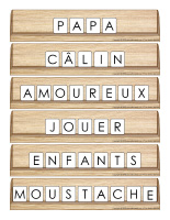 Scrabble réinventé-Fête des Pères