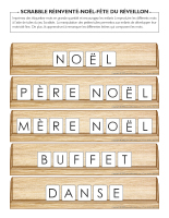 Scrabble réinventé-Noël-Fête du réveillon