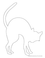 Silhouette chat noir