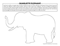 Silhouette éléphant