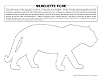 Silhouette-tigre