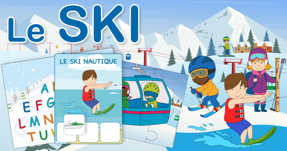 Le ski, activités pour enfants. | Educatout