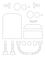 Tableau de feutrine-Les robots