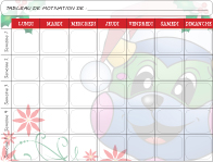 Tableau de motivatiion - Poni - Noël Tableau de motivatiion - Poni - Noël