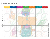 Tableau de motivation-La rentrée avec Poni Tableau de motivation-La rentrée avec Poni