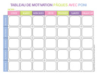 Tableau de motivation-Pâques avec Poni-1