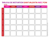 Tableau de motivation-Saint-Valentin avec Poni-1