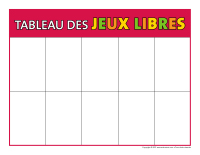 Tableau des jeux libres-1