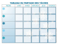 Tableau des tâches-Flocons de neige-1