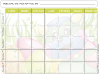 Tableau motivation - Poni et les Bongabongs - Pâques Tableau motivation - Poni et les Bongabongs - Pâques
