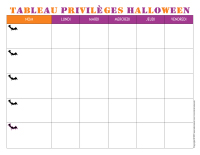 Tableau privilèges-Halloween