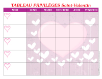 Tableau privilèges-La Saint-Valentin-1